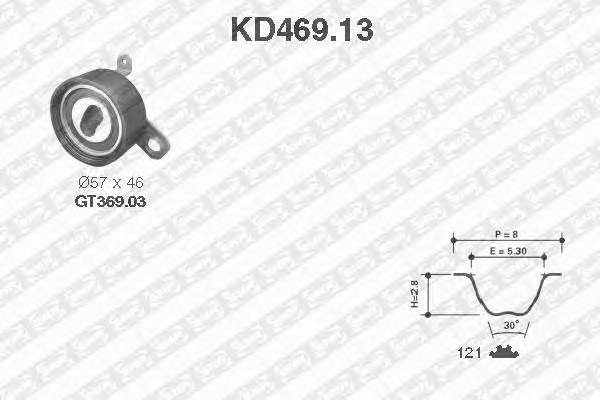 SNR KD469.13 Комплект ременя ГРМ