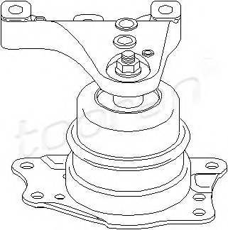 TOPRAN 111 902 Підвіска, двигун
