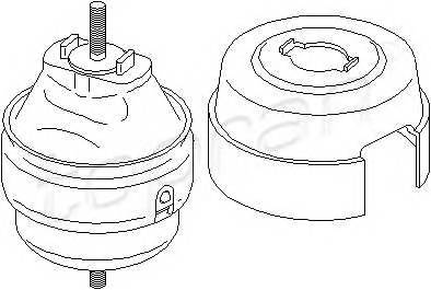 TOPRAN 110 387 Підвіска, двигун