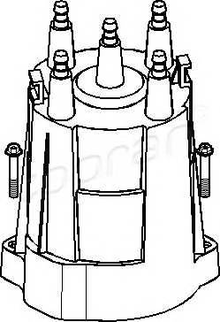 TOPRAN 202 000 Кришка розподільника запалювання