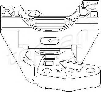 TOPRAN 206 571 Підвіска, двигун
