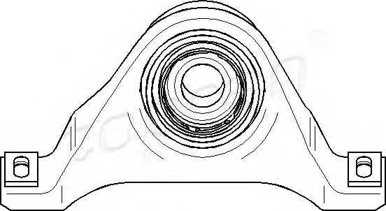 TOPRAN 400 082 Подвеска, карданный вал