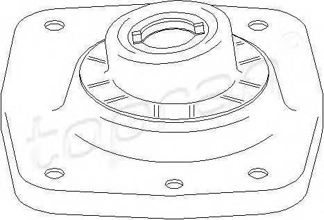 TOPRAN 722 360 Опора стойки амортизатора