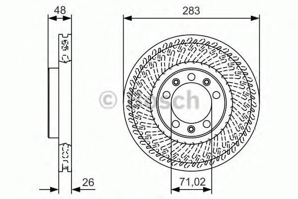 BOSCH 0986479c33 Гальмівний диск