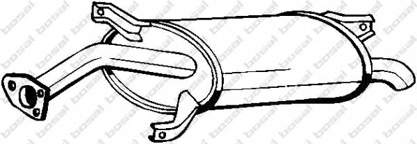 BOSAL 177-001 Глушник вихлопних газів