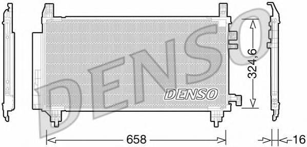 DENSO DCN50046 Конденсатор, кондиционер