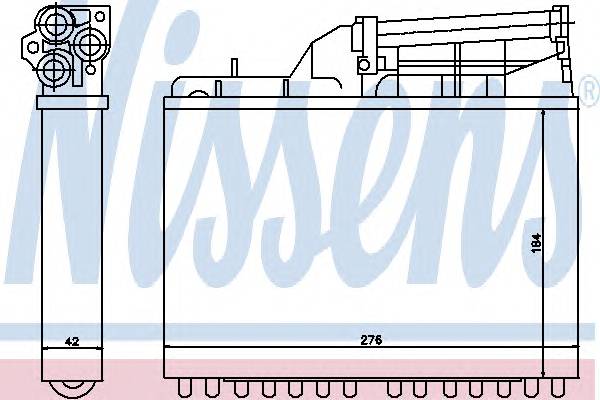 NISSENS 70502 Теплообменник, отопление салона