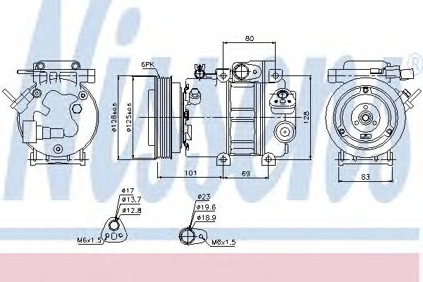 NISSENS 89298 Компрессор, кондиционер