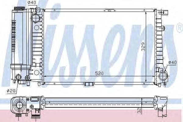 NISSENS 60736A Радиатор, охлаждение двигателя