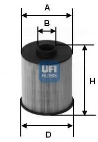 UFI 26.006.00 Топливный фильтр
