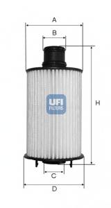 UFI 25.073.02 Масляний фільтр