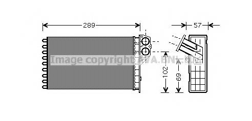 AVA QUALITY COOLING PEA6226 Теплообменник, отопление салона