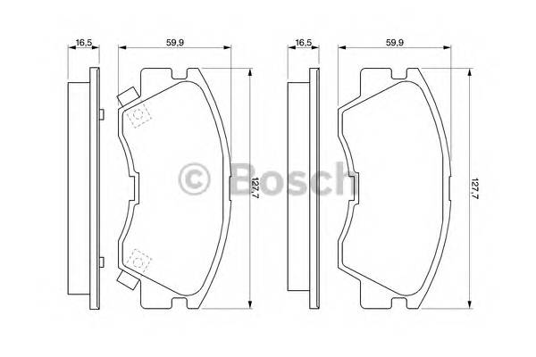 BOSCH 0 986 460 978 Комплект тормозных колодок,