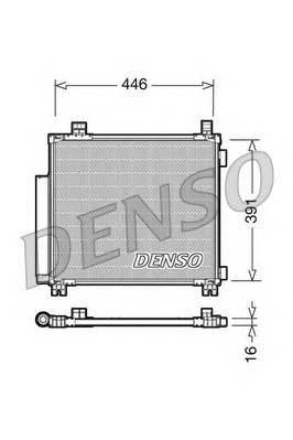 DENSO DCN50045 Конденсатор, кондиционер