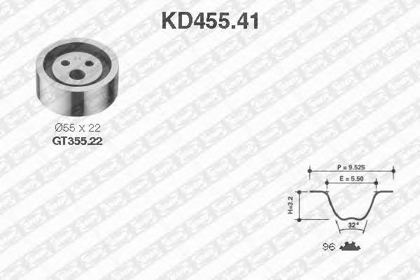 SNR KD455.41 Комплект ременя ГРМ