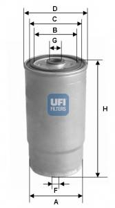UFI 24.012.00 Топливный фильтр