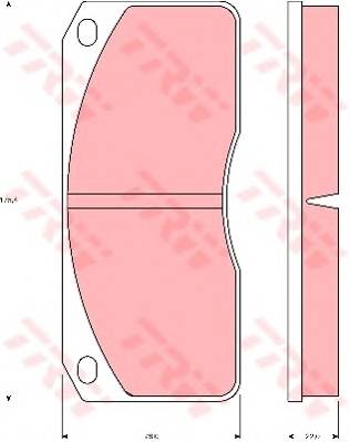 TRW GDB5056 Комплект тормозных колодок,