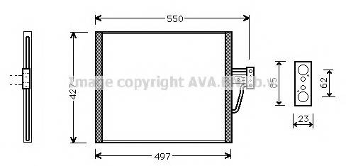 AVA QUALITY COOLING BW5213 Конденсатор, кондиционер