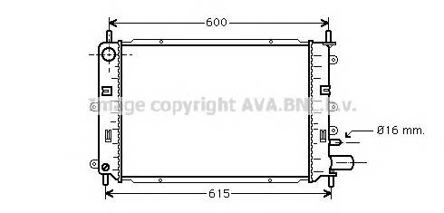 AVA QUALITY COOLING FD2152 Радиатор, охлаждение двигателя