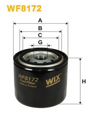 WIX FILTERS WF8172 Топливный фильтр