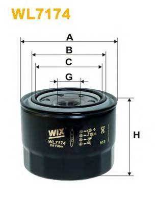 WIX FILTERS WL7174 Масляный фильтр