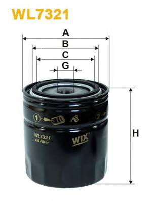 WIX FILTERS WL7321 Масляний фільтр