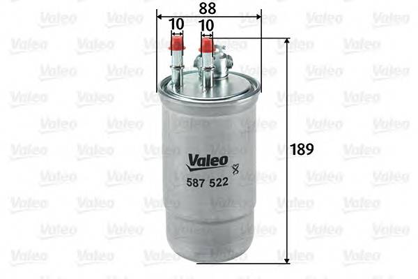VALEO 587522 Топливный фильтр