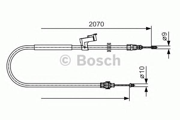 BOSCH 1 987 482 133 Трос, стояночная тормозная