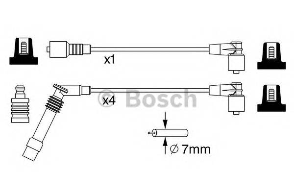 BOSCH 0 986 357 247 Комплект проводов зажигания