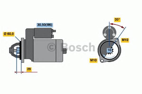 BOSCH 0 001 115 006 Стартер