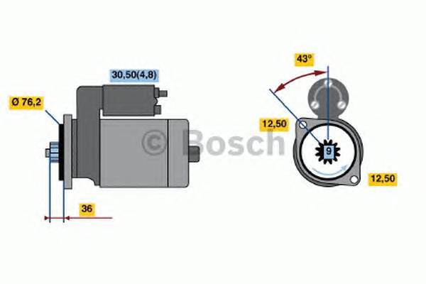 BOSCH 0 001 120 402 Стартер