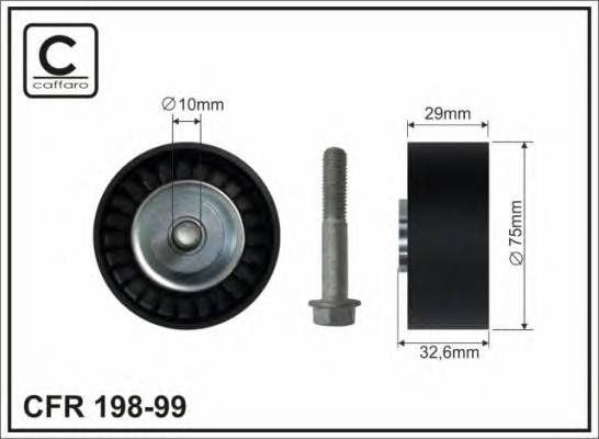 CAFFARO 198-99 (76x10x29) Ролик VW