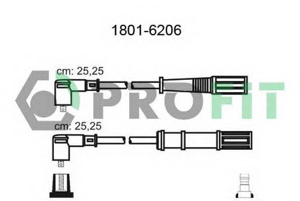 PROFIT 1801-6206 Високовольтні кабелі