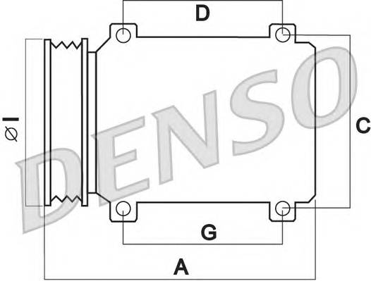 DENSO DCP50243 Компрессор, кондиционер