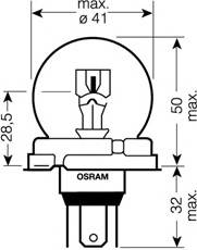 OSRAM 64198 Лампа розжарювання, фара