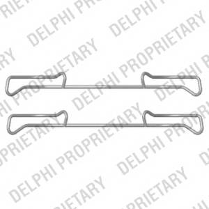 DELPHI LX0436 Комплектуючі, колодки дискового