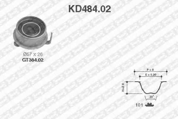 SNR KD484.02 Комплект ременя ГРМ