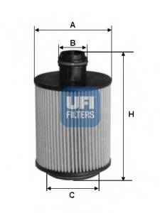 UFI 25.093.00 Масляный фильтр