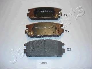 JAPANPARTS PP-H03AF Комплект тормозных колодок,