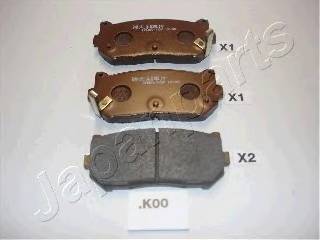 JAPANPARTS PP-K00AF Комплект тормозных колодок,