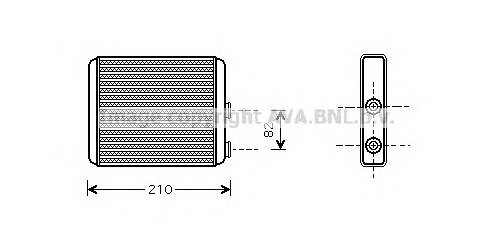 AVA QUALITY COOLING OLA6353 Теплообменник, отопление салона