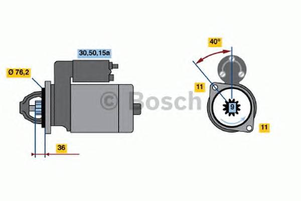 BOSCH 0 001 112 003 Стартер