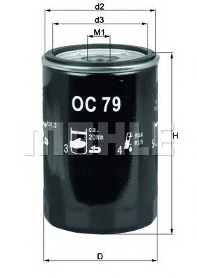 KNECHT OC 79 Масляний фільтр