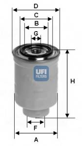 UFI 24.366.00 Паливний фільтр