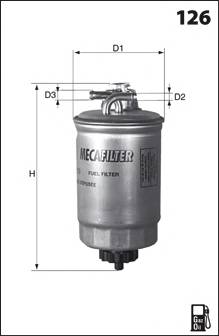 MECAFILTER ELG5210 Паливний фільтр