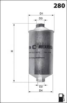 MECAFILTER ELE3569 Топливный фильтр