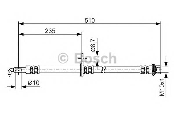 BOSCH 1 987 476 355 Тормозной шланг