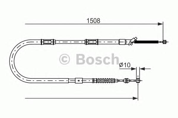 BOSCH 1 987 477 997 Трос, стоянкова гальмівна