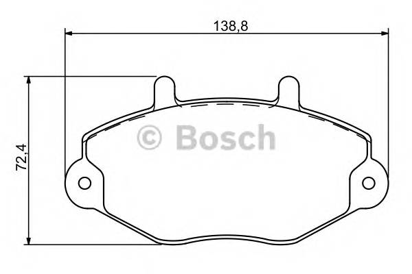 BOSCH 0 986 494 287 Комплект тормозных колодок,