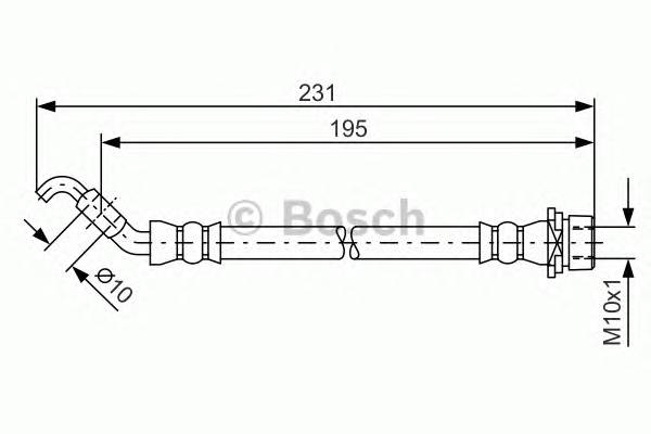 BOSCH 1 987 481 562 Гальмівний шланг